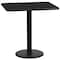 Flash Furniture Rectangle Laminate Table Top, Laminate Top, Wood Grain XU-BLKTB-2430-TR18-GG - alternate 2
