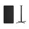 Flash Furniture Rectangle Laminate Table Top, Laminate Top, Wood Grain XU-BLKTB-2442-T2230B-GG - alternate 3