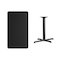 Flash Furniture Rectangle Laminate Table Top, Laminate Top, Wood Grain XU-BLKTB-2442-T2230-GG - alternate 2