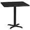 Flash Furniture Square Laminate Table Top, Laminate Top, Wood Grain XU-BLKTB-3030-T2222-GG - alternate 2
