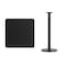 Flash Furniture Square Laminate Table, Laminate Top, Wood Grain XU-BLKTB-3030-TR18B-GG - alternate 2
