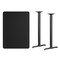 Flash Furniture Rectangle Laminate Table Top, Laminate Top, Wood Grain XU-BLKTB-3042-T0522B-GG - alternate 2