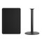 Flash Furniture Rectangle Laminate Table Top, 30" W, 42" L, 43.125" H, Laminate Top, Wood Grain XU-BLKTB-3042-TR24B-GG - alternate 3