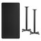 Flash Furniture Rectangle Laminate Table Top, 30" W, 60" L, 43.125" H, Laminate Top, Wood Grain XU-BLKTB-3060-T2222B-GG - alternate 3