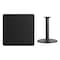 Flash Furniture Square Laminate Table, Laminate Top, Wood Grain XU-BLKTB-3636-TR24-GG - alternate 3