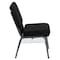 Flash Furniture Fabric Church Chair, Black XU-CH0221-BK-SV-BAS-GG - alternate 4