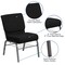 Flash Furniture Fabric Church Chair, Black XU-CH0221-BK-SV-BAS-GG - alternate 9