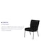 Flash Furniture 21''W Black Fabric Stacking Church Chair XU-CH0221-BK-SV-GG - alternate 4