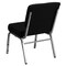 Flash Furniture 21''W Black Fabric Stacking Church Chair XU-CH0221-BK-SV-GG - alternate 6