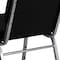 Flash Furniture 21''W Black Fabric Stacking Church Chair XU-CH0221-BK-SV-GG - alternate 7