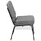 Flash Furniture Fabric Church Chair, Gray XU-CH0221-GY-SV-BAS-GG - alternate 8