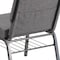 Flash Furniture Fabric Church Chair, Gray XU-CH0221-GY-SV-BAS-GG - alternate 5