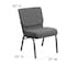 Flash Furniture Fabric Church Chair, Gray XU-CH0221-GY-SV-GG - alternate 4