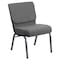 Flash Furniture Fabric Church Chair, Gray XU-CH0221-GY-SV-GG - alternate 5