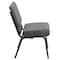 Flash Furniture Fabric Church Chair, Gray XU-CH0221-GY-SV-GG - alternate 8
