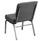 Flash Furniture Fabric Church Chair, Gray XU-CH0221-GY-SV-GG - alternate 6