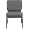 Flash Furniture Fabric Church Chair, Gray XU-CH0221-GY-SV-GG - alternate 10