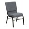Flash Furniture Fabric Church Chair, Gray XU-CH-60096-BEIJING-GY-BAS-GG - alternate 2