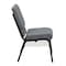 Flash Furniture Fabric Church Chair, Gray XU-CH-60096-BEIJING-GY-BAS-GG - alternate 4