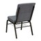 Flash Furniture Fabric Church Chair, Gray XU-CH-60096-BEIJING-GY-BAS-GG - alternate 6