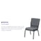 Flash Furniture Fabric Church Chair, Gray XU-CH-60096-BEIJING-GY-GG - alternate 2