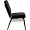 Flash Furniture Dot Fabric Church Chair, Black XU-CH-60096-BK-BAS-GG - alternate 9