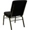 Flash Furniture Dot Fabric Church Chair, Black XU-CH-60096-BK-BAS-GG - alternate 6