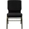 Flash Furniture Dot Fabric Church Chair, Black XU-CH-60096-BK-BAS-GG - alternate 4