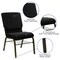 Flash Furniture Dot Fabric Church Chair, Black XU-CH-60096-BK-BAS-GG - alternate 8
