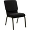 Flash Furniture Dot Fabric Church Chair, Black XU-CH-60096-BK-GG - alternate 5