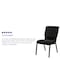 Flash Furniture Dot Fabric Church Chair, Black XU-CH-60096-BK-GG - alternate 8