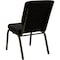 Flash Furniture Dot Fabric Church Chair, Black XU-CH-60096-BK-GG - alternate 2