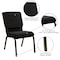 Flash Furniture Dot Fabric Church Chair, Black XU-CH-60096-BK-GG - alternate 4