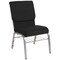 Flash Furniture Fabric Church Chair, Black XU-CH-60096-BK-SV-BAS-GG - alternate 7