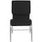Flash Furniture Fabric Church Chair, Black XU-CH-60096-BK-SV-BAS-GG - alternate 5