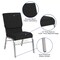 Flash Furniture Fabric Church Chair, Black XU-CH-60096-BK-SV-BAS-GG - alternate 2