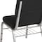 Flash Furniture Fabric Church Chair, Black XU-CH-60096-BK-SV-BAS-GG - alternate 10