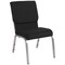 Flash Furniture Fabric Church Chair, Black XU-CH-60096-BK-SV-GG - alternate 8