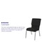 Flash Furniture Fabric Church Chair, Black XU-CH-60096-BK-SV-GG - alternate 5