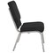 Flash Furniture Fabric Church Chair, Black XU-CH-60096-BK-SV-GG - alternate 7