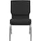 Flash Furniture Fabric Church Chair, Black XU-CH-60096-BK-SV-GG - alternate 10