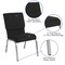 Flash Furniture Fabric Church Chair, Black XU-CH-60096-BK-SV-GG - alternate 9