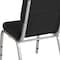 Flash Furniture Fabric Church Chair, Black XU-CH-60096-BK-SV-GG - alternate 3