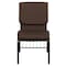 Flash Furniture Fabric Church Chair w/Book Rack, Brown XU-CH-60096-BN-BAS-GG - alternate 10