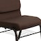 Flash Furniture Fabric Church Chair w/Book Rack, Brown XU-CH-60096-BN-BAS-GG - alternate 9