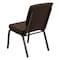 Flash Furniture Fabric Church Chair, Brown XU-CH-60096-BN-GG - alternate 2