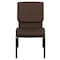 Flash Furniture Fabric Church Chair, Brown XU-CH-60096-BN-GG - alternate 10