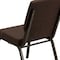 Flash Furniture Fabric Church Chair, Brown XU-CH-60096-BN-GG - alternate 8