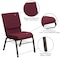 Flash Furniture Fabric Church Chair w/Book Pouch, Brgundy XU-CH-60096-BYXY56-BAS-GG - alternate 4