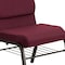 Flash Furniture Fabric Church Chair w/Book Pouch, Brgundy XU-CH-60096-BYXY56-BAS-GG - alternate 2